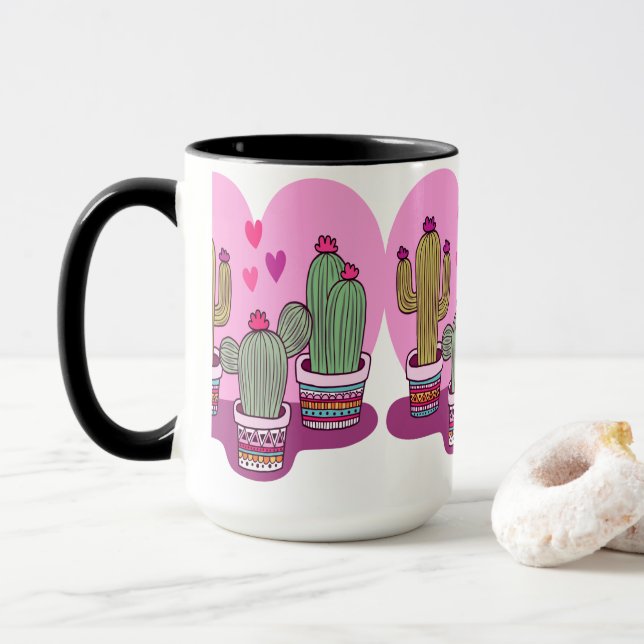 Mug Cactus mignon (Avec donut)