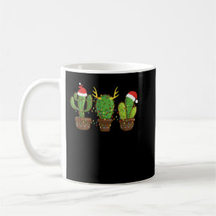 Mug Cactus Noël Light Cactus Santa Hat Plante Love