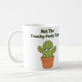 Mug Cactus pas du genre tactile | Introverti drôle
