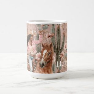 Mug Cactus rose cactus noir occidental Floral