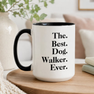 Mug Cadeau amusant 'La meilleure promeneuse de chiens