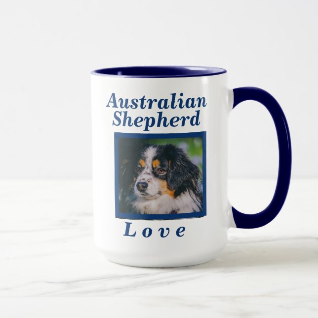 Mug Cadeau australien de chien d'amour de berger pour (Droite)