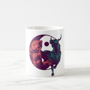 Mug Cadeau aux Day Traders Taureau et Ours