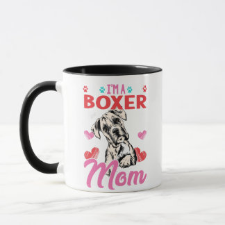 MUG CADEAU BOXER MOM AMOUREUX DE LES CHIENS