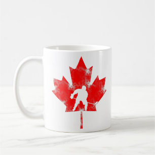Mug Cadeau canadien de hockey Feuille d'érable pour l