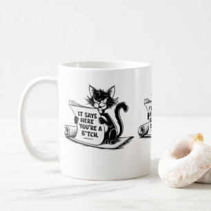 Mug Cadeau Chat Hilarié Pour Bureau Ou Maison Chat Mam