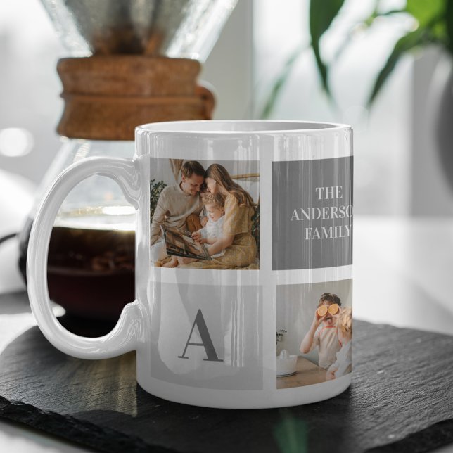 Mug Cadeau Collage familial personnalisé (Créateur téléchargé)