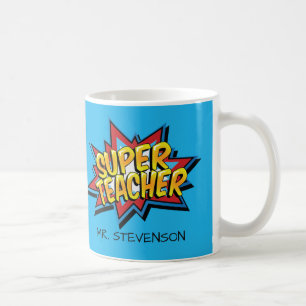 Mug Cadeau comique de professeur de superhéros
