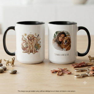Mug Cadeau commémoratif de photo et de nom de Golden R