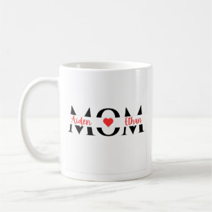Mug cadeau customisé maman enfants noms parent personn