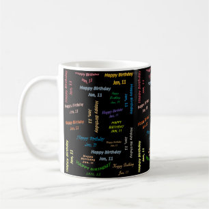Mug Cadeau d'anniversaire 11 Janvier