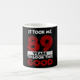 Mug Cadeau d'anniversaire drôle de 89 ans pour un viei
