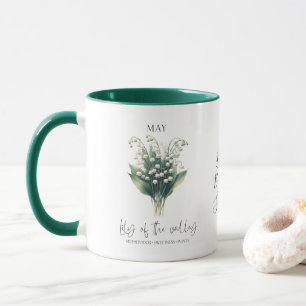 Mug Cadeau d'anniversaire Muguet Mois de naissance de 