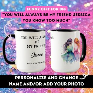 Mug Cadeau d'anniversaire pour bestie BFF drôle mignon