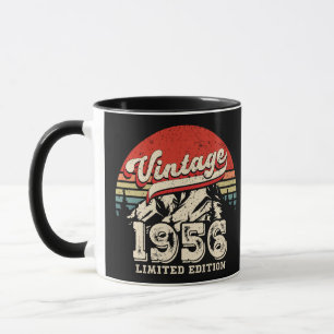 Mug Cadeau d'anniversaire Rétro 1956 Vintage 70 ans