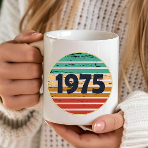Mug Cadeau d'anniversaire vintage né en 1975