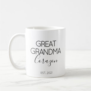 Mug Cadeau d'annonce de grossesse pour l'arrière-grand