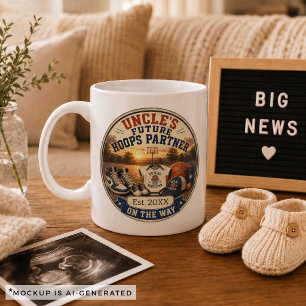 Mug Cadeau d'annonce de grossesse pour l'oncle Basketb