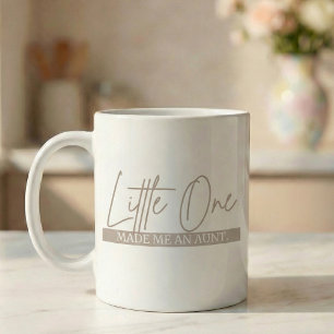 Mug Cadeau d'annonce de grossesse Tante Petit Un