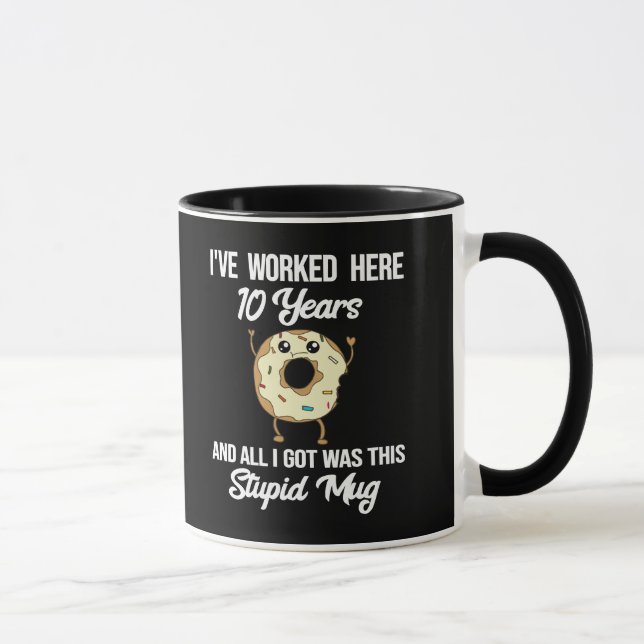 Mug Cadeau d'appréciation de 10 ans pour l'anniversair (Droite)