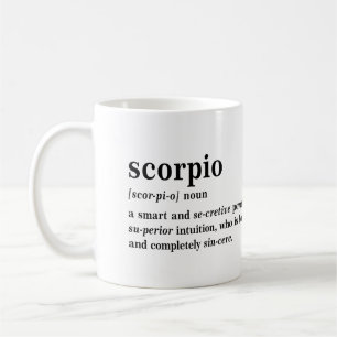 Mug Cadeau d'astrologie esthétique Définition Scorpion