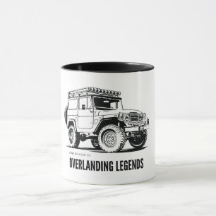 Mug Cadeau d'aventure Camping   Land Cruiser FJ 
