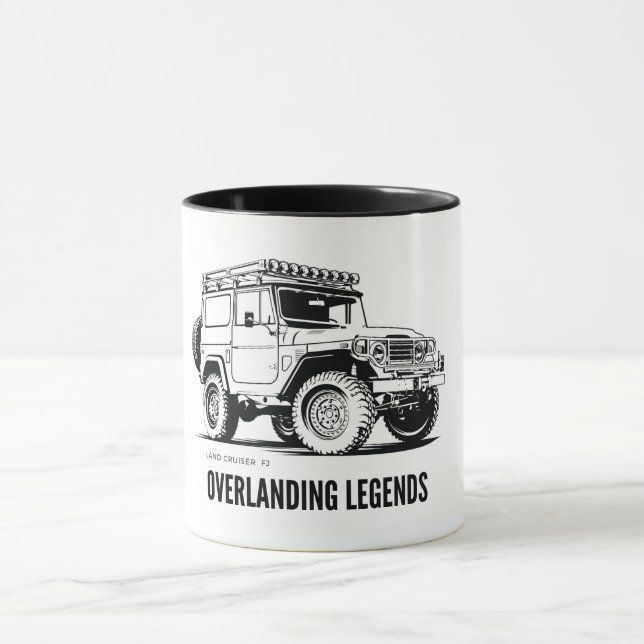 Mug Cadeau d'aventure Camping | Land Cruiser FJ  (Centre)