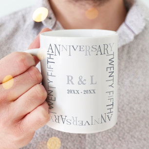Mug Cadeau de 25e anniversaire de mariage