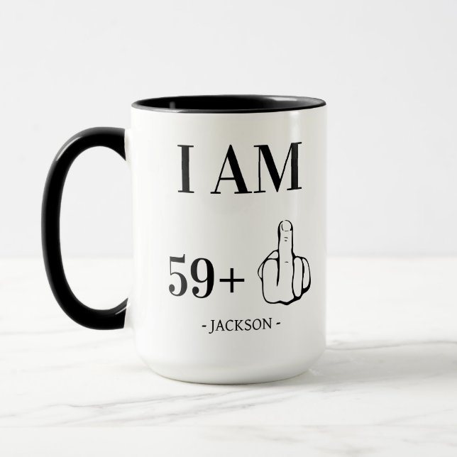 Mug Cadeau de 60e anniversaire Cadeaux personnalisés c (Gauche)