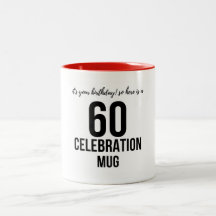 Mug cadeau de 60e anniversaire | Idée cadeau d'ann