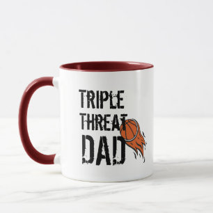 Mug Cadeau De Basket Triple Menace Pour Le Père Louveu