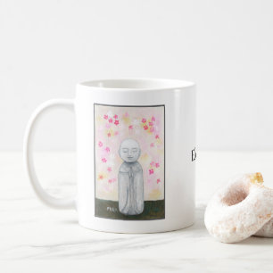 Mug Cadeau de Bouddhisme Jizo Priant dans les Fleurs N