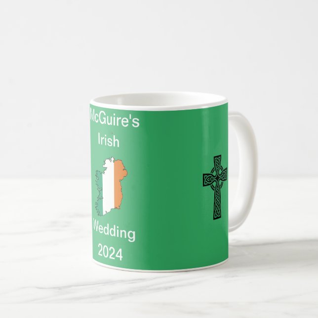 Mug Cadeau de café Mariage irlandais (Devant droit)