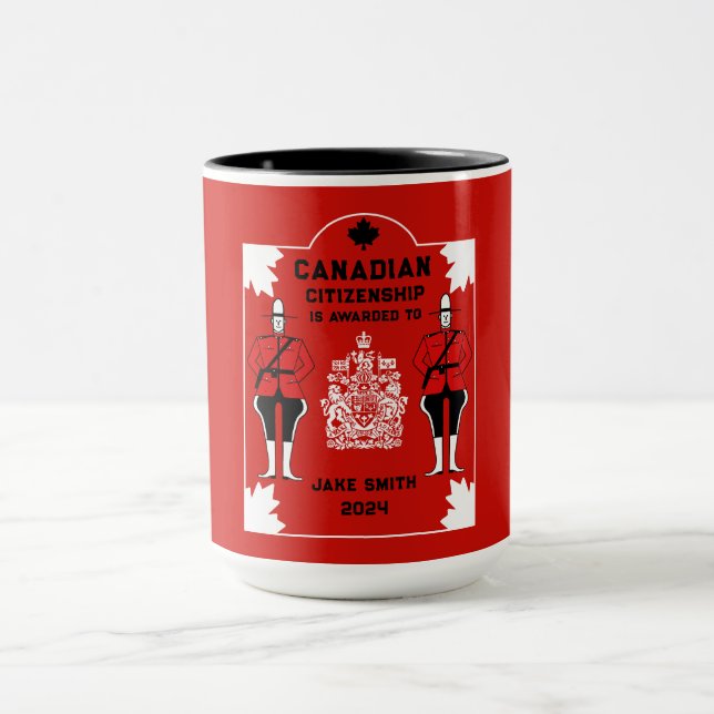 Mug Cadeau de célébration de la citoyenneté canadienne (Centre)