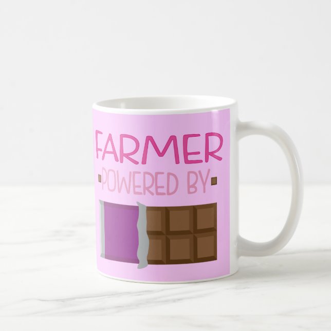 Mug Cadeau de chocolat d'agriculteur pour elle (Droite)