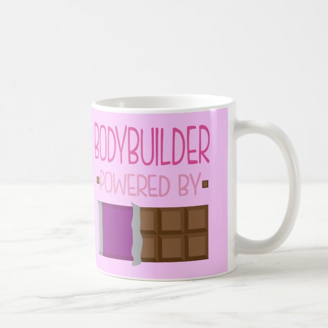 Mug Cadeau de chocolat de culturiste pour la femme (Droite)