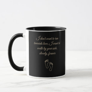 Mug Cadeau de citation d'amour lent pour couples