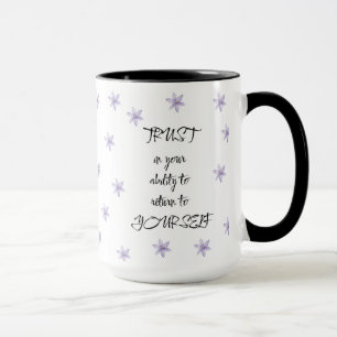 Mug Cadeau de citation florale positive pour elle lui 