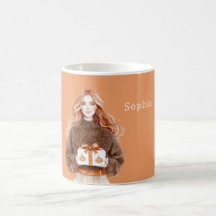 Mug Cadeau de citrouilles à pompes en ours en peluche 