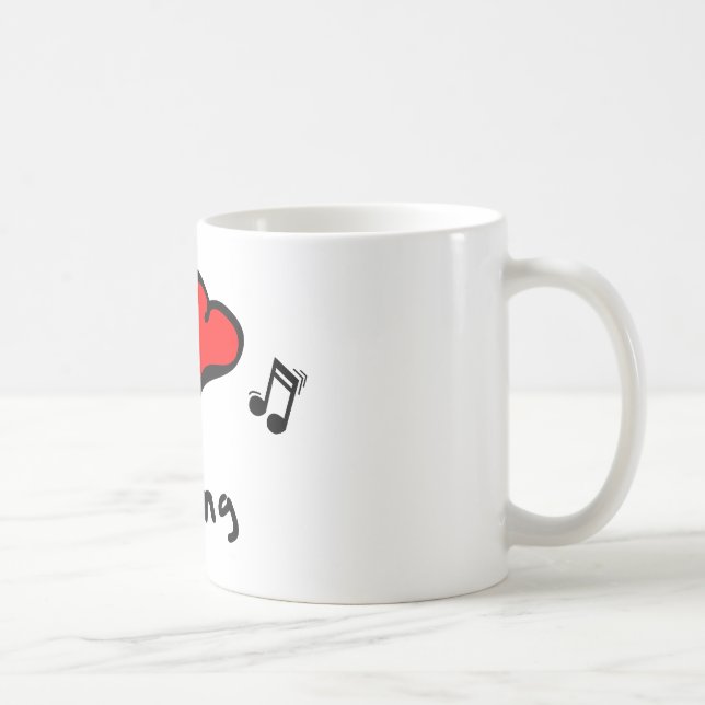Mug Cadeau de Coeur-Amour de l'oscillation I (Droite)
