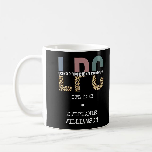 Mug Cadeau de conseiller professionnel autorisé LPC pe (Gauche)