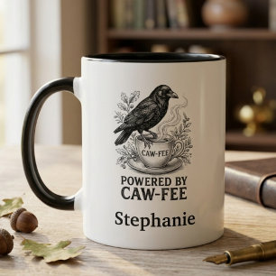 Mug Cadeau de corbeau gothique pour le bureau d'art