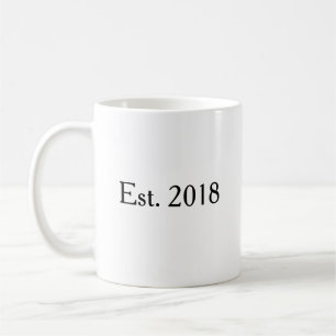 Mug Cadeau de couple personnalisé année de rencontre
