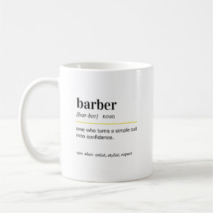 Mug Cadeau de définition de barbier drôle