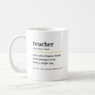 Mug Cadeau de définition d'enseignant