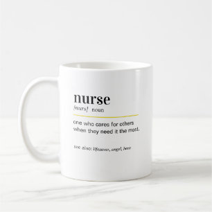 Mug Cadeau de définition drôle d'infirmière