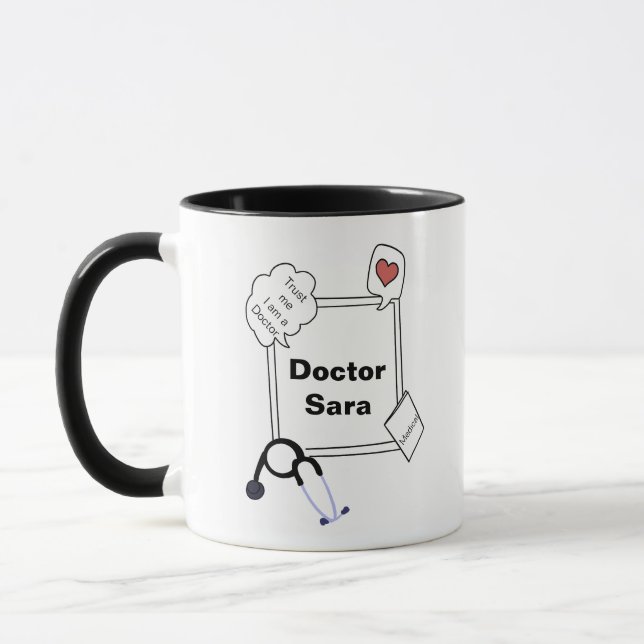 Mug Cadeau de design Médicale pour docteur (Gauche)