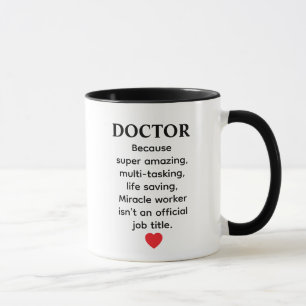 Mug Cadeau de docteur futur docteur femme docteur oeil