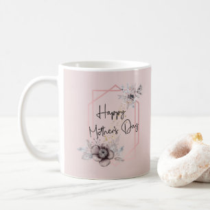 Mug Cadeau de fête des mères floral rose photo pour ma