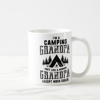 Mug Cadeau de fête des pères grand-père camping grand-